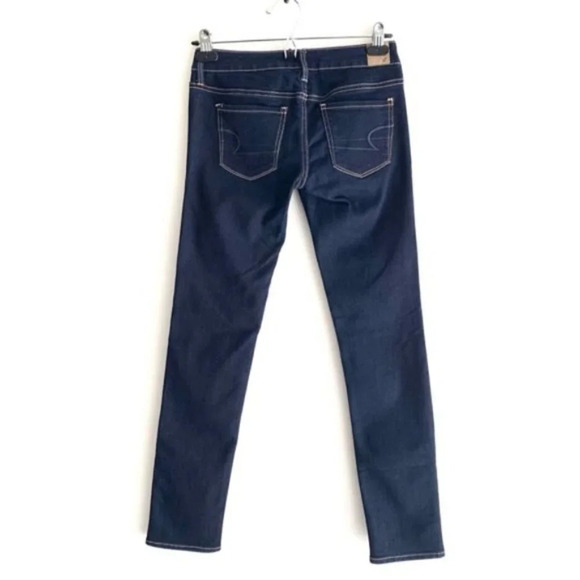 American Eagle Skinny Jeans Stretch Denim Dark Wash Low rise Y2K 2000s Size 2 - Picture 14 of 14